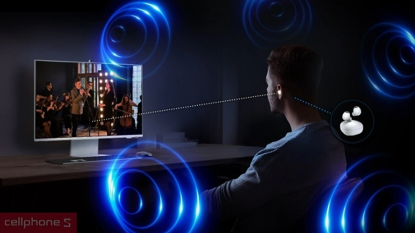 Âm thanh màn hình thông minh Samsung M8 LS32DM801UEXXV 32 inch