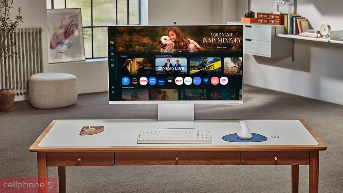 Màn hình thông minh Samsung M8 M80F LS32FM803UEXXV Vision AI 32 inch mang đến chất lượng hiển thị sắc nét