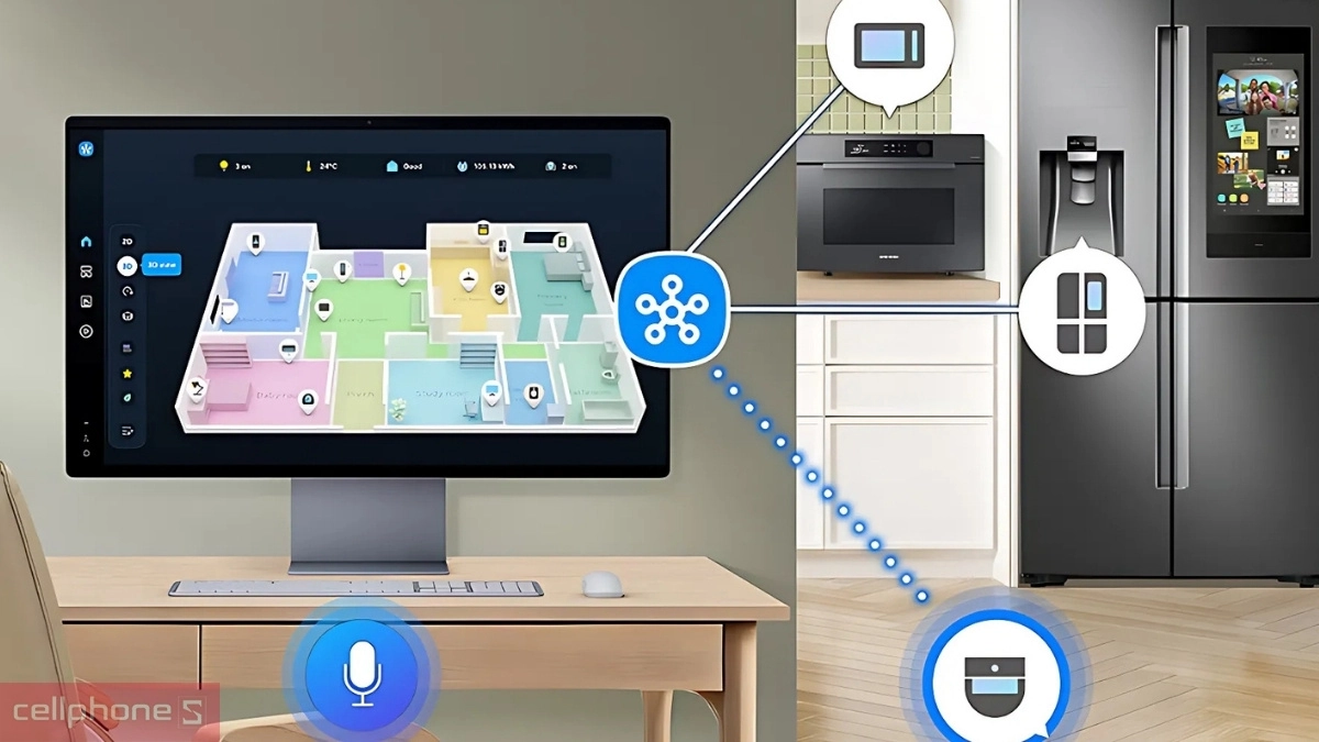 Màn hình thông minh Samsung M9 M90SF OLED LS32FM902SEXXV 32 inch sở hữu đầy đủ các kết nối hiện đại