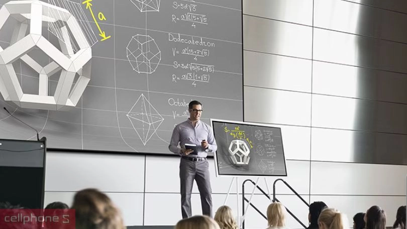 Khả năng hỗ trợ cảm ứng, công nghệ InGlass hiện đại của màn hình tương tác Samsung Flip LH55WMRWBGCXXV 55 inch