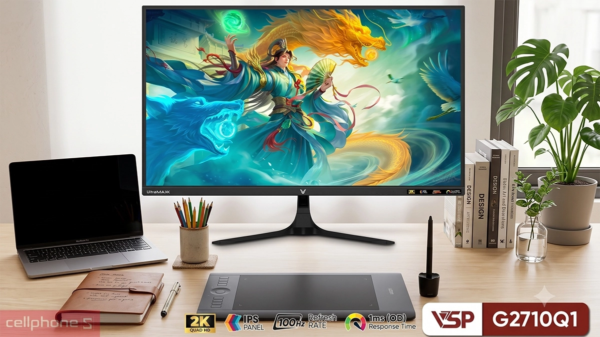 Màn hình VSP G2710Q1 27 inch hướng đến trải nghiệm hình ảnh tốc độ cao