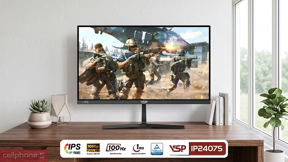 Màn hình VSP IP2407S 24 inch hướng đến người cần màn hình nhỏ gọn