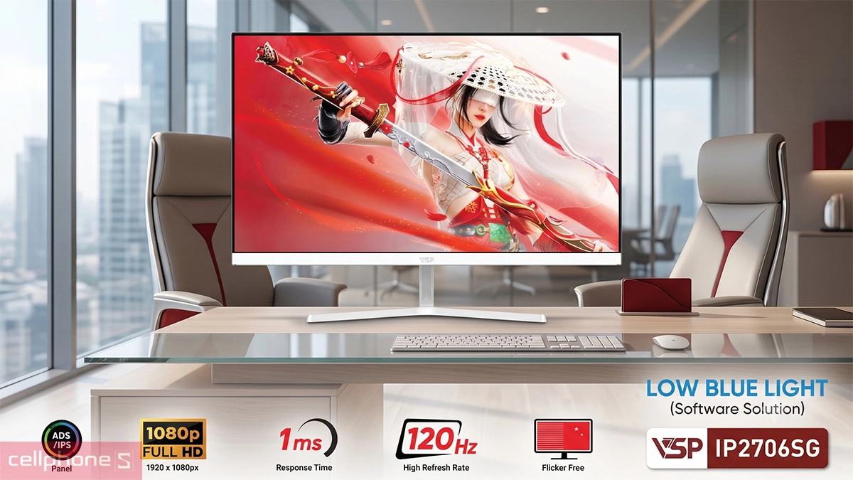 Màn hình VSP IP2706SG-W 27 inch mang phong cách hiện đại