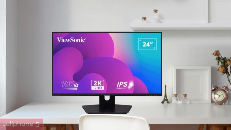 Cổng kết nối trên màn hình Viewsonic VX2480-2K-SHD-2 24 inch