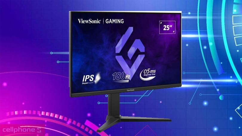 Thiết kế màn hình Viewsonic VX2528J 24.5 inch mỏng nhẹ và hiện đại Thiết kế màn hình Viewsonic VX2528J 24.5 inch mỏng nhẹ và hiện đại