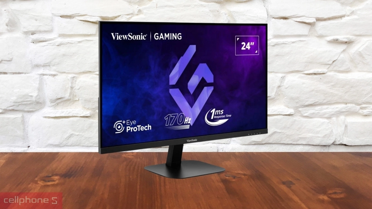 Thời gian phản hồi 1ms trên màn hình Gaming ViewSonic VX2457A-HD-PRO 24 inch