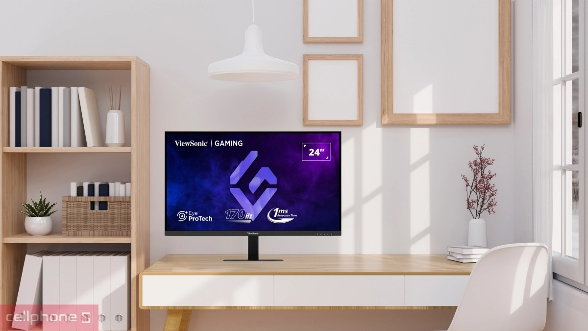 Màn hình Gaming ViewSonic VX2457A-HD-PRO 24 inch có thiết kế ba cạnh viền mỏng