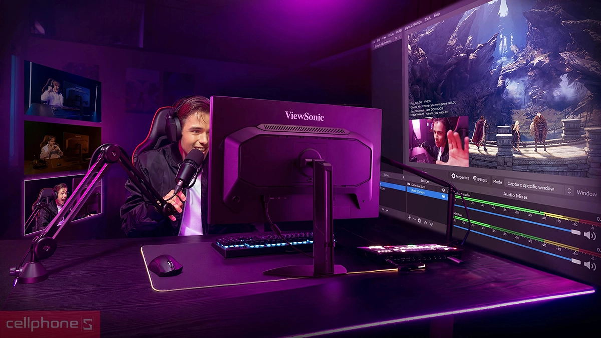 Cổng kết nối màn hình Viewsonic XG2730D-4K 27 inch