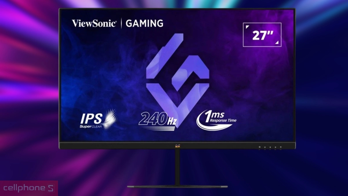 Thiết kế phẳng màn hình ViewSonic VX2779A-HD-PRO 27 inch