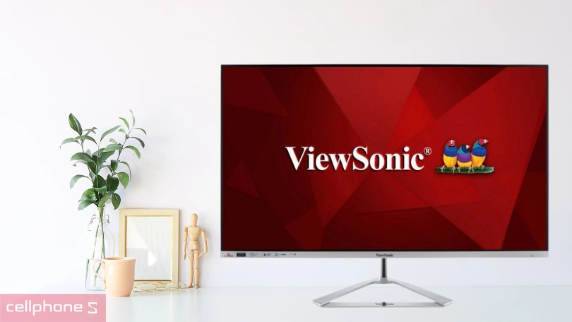 Màn hình Viewsonic VX3276-2K-MHD-2 32 với thiết kế siêu mỏng và bắt mắt