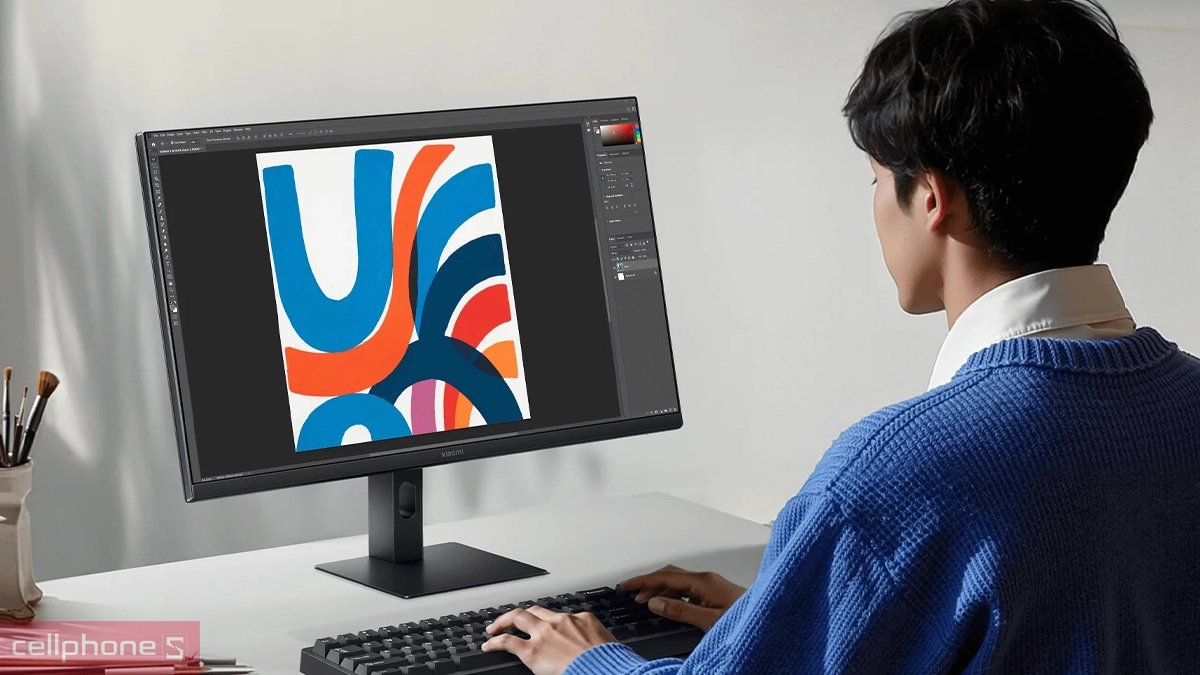 Tấm nền hiển thị cao cấp của màn hình Xiaomi A24I 2026 24 inch