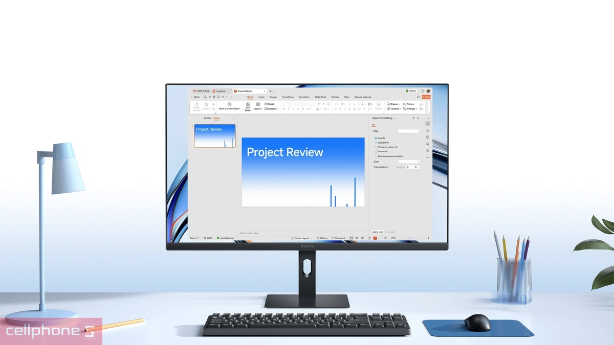Hệ thống cổng kết nối của màn hình Xiaomi A24I 2026 24 inch
