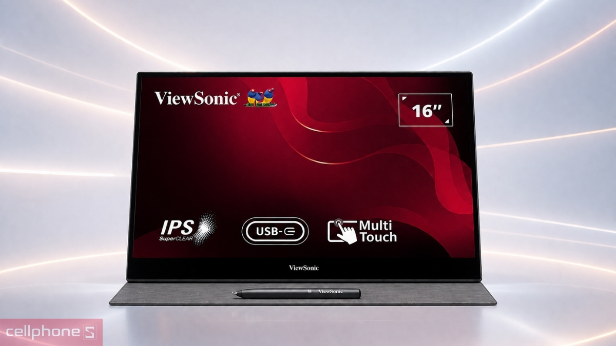 Màn hình di động ViewSonic cho tấm nền cung cấp hình ảnh sắc nét