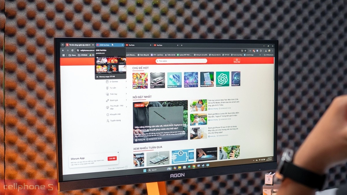 màn hình máy tính văn phòng 27 inch độ phân giải 2K hiển thị chữ rõ