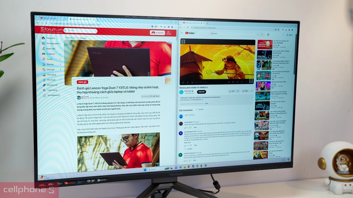 Màn hình máy tính 32 inch 4K phù hợp chỉnh ảnh và dựng video