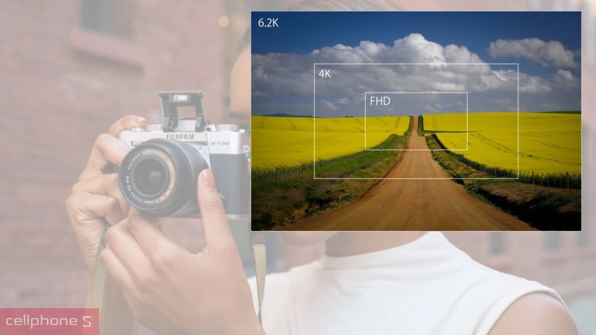 Khả năng quay video 6.2K sắc nét của máy ảnh Fujifilm XT30 III