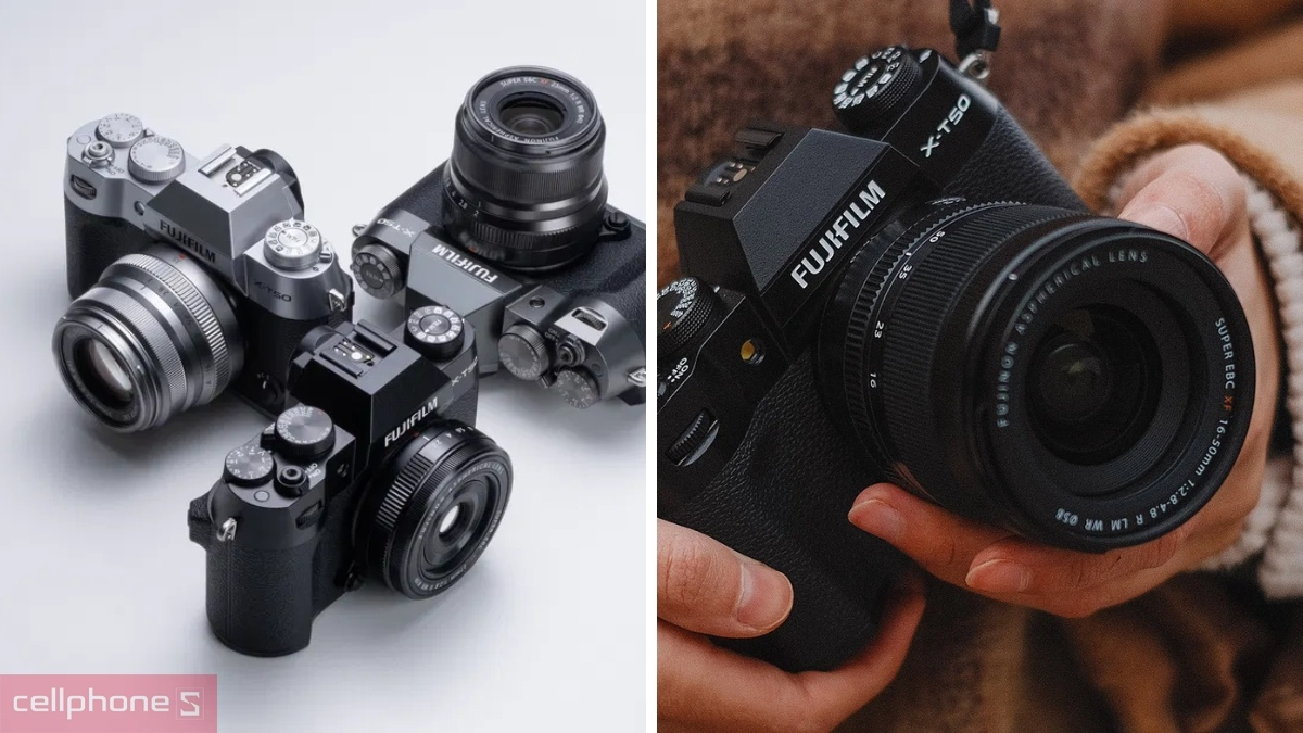Fujifilm X-T nổi bật với thiết kế cổ điển cùng hệ thống vòng xoay