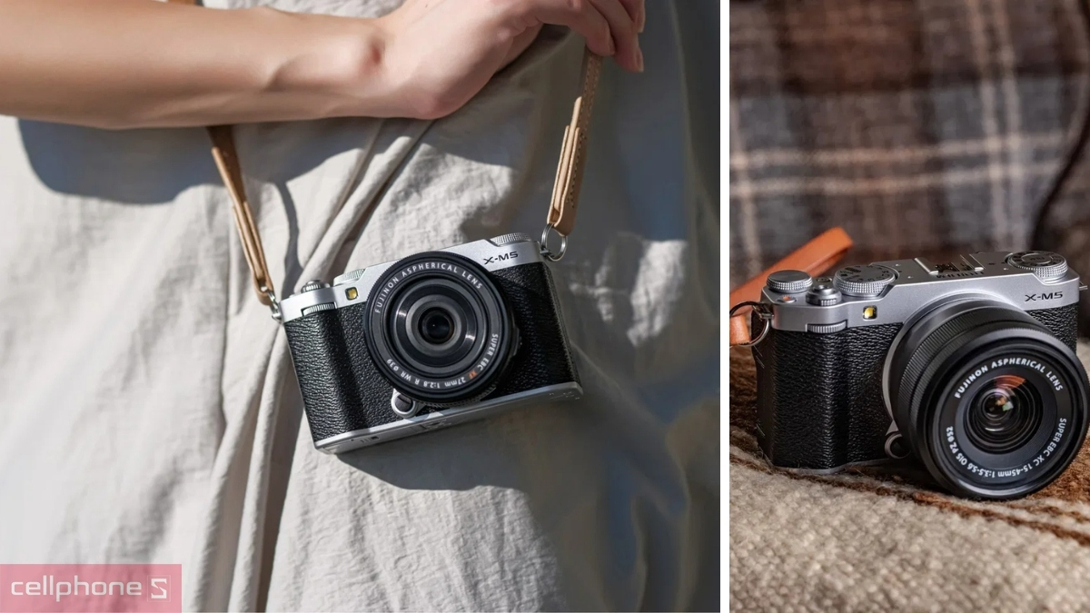 Fujifilm X-M sở hữu thiết kế tối giản cùng thân máy nhỏ gọn