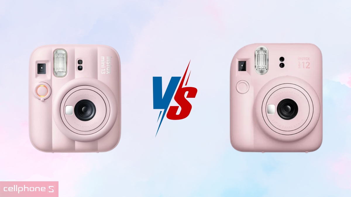 So sánh máy ảnh Fujifilm Instax Mini 13 với Fujifilm Instax Mini 12