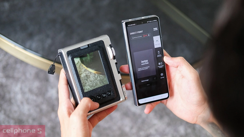 Kết nối với thiết bị di động qua app Instax Mini Evo Kết nối với thiết bị di động qua app Instax Mini Evo