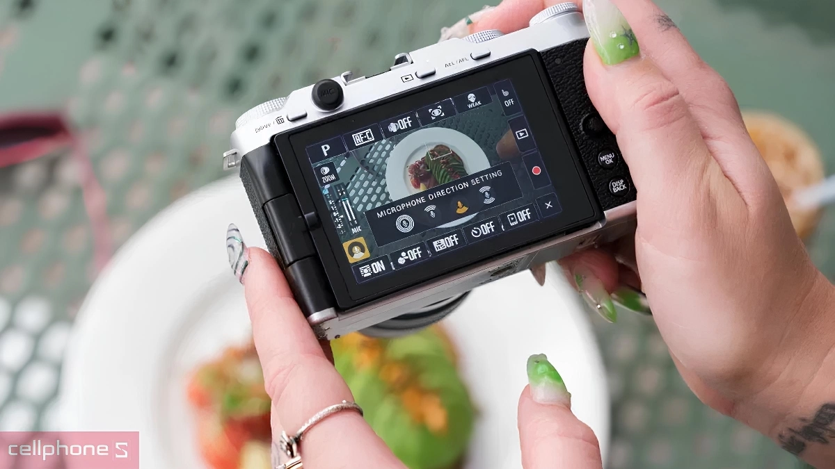 Khả năng thu âm của máy ảnh Fujifilm X-M5