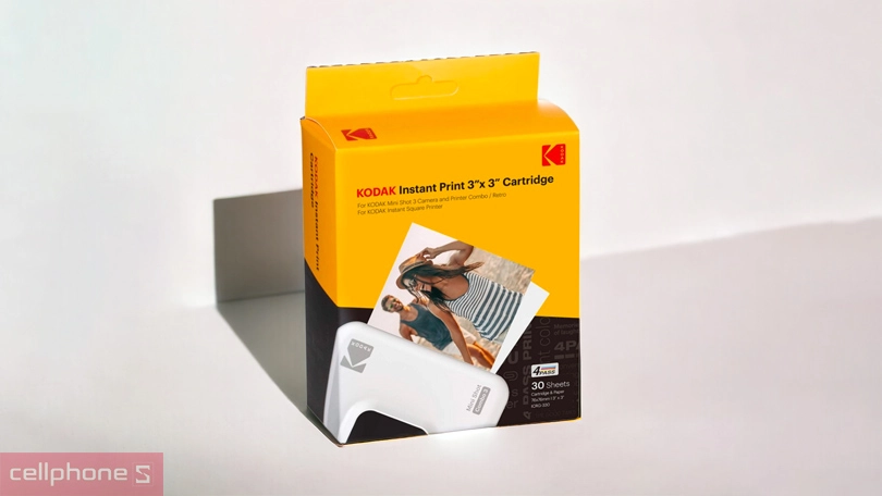 Giấy in ảnh Kodak ICRG - 330 - Hộp 30 Tấm (Mini 3/ Shot 3 C300R/ P300R) – Bền bỉ, chất lượng cao