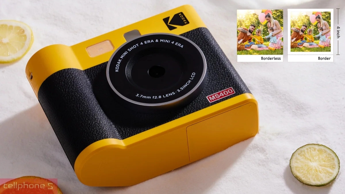 In ảnh trên máy ảnh Kodak Mini 4 ERA MS400