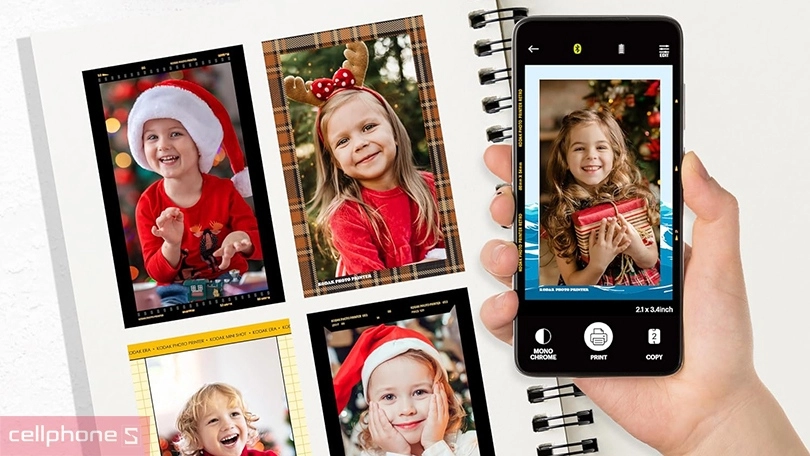 Máy ảnh Kodak Mini Shot 2 C210R Bundle 60 ảnh - Chụp, in ảnh chất lượng cao