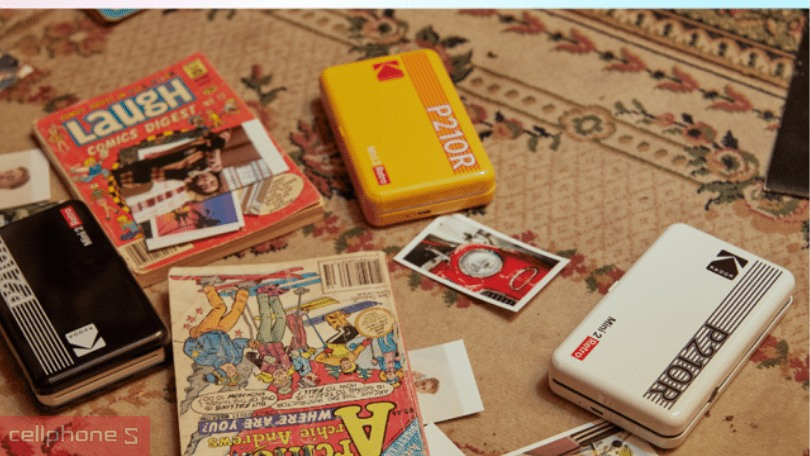 Máy In Ảnh Kodak Mini 2 P210R - Bundle 60 tấm ảnh - lưu giữ mọi khoảnh khắc