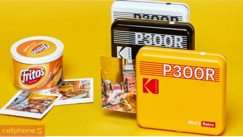 Máy in ảnh Kodak Mini 3 P300R Bundle 60 ảnh - Chất lượng ảnh in rõ nét, kiểu dáng nhỏ gọn