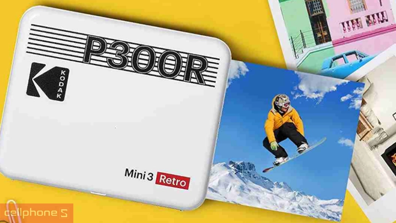 Máy in ảnh Kodak Mini 3 P300R Bundle 60 ảnh - Chất lượng ảnh in rõ nét, kiểu dáng nhỏ gọn