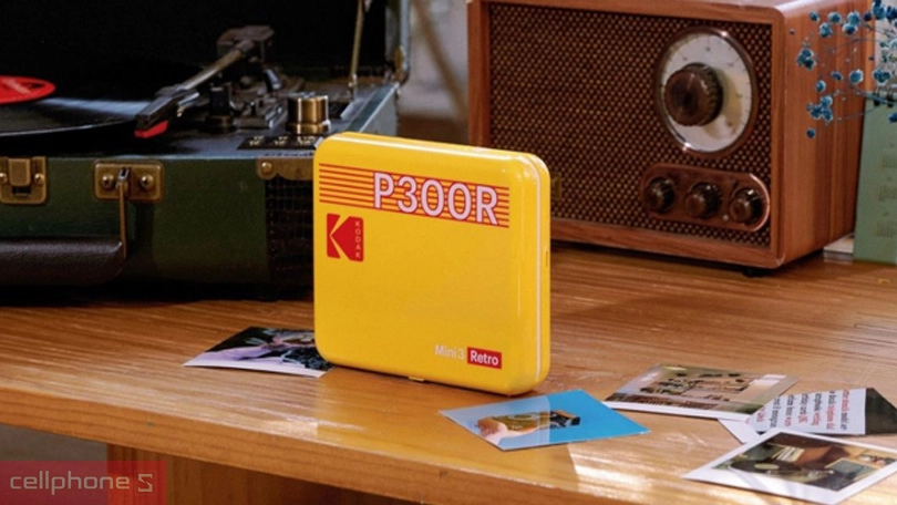 Máy in ảnh Kodak Mini 3 P300R Bundle 60 ảnh - Chất lượng ảnh in rõ nét, kiểu dáng nhỏ gọn