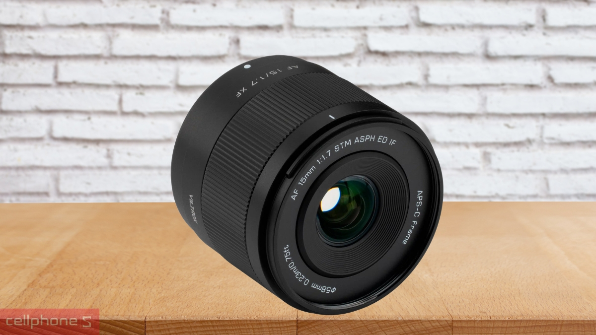 Cấu trúc thấu kính Lens Viltrox AF 15mm F1.7 ngàm Fujifilm X
