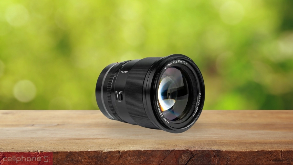 Thân vỏ kim loại Lens Viltrox AF 75mm F1.2 Pro ngàm Nikon Z