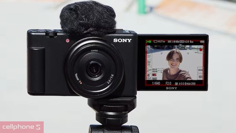 máy ảnh Sony ZV1F quay video ổn định, thu âm tốt  máy ảnh Sony ZV1F quay video ổn định, thu âm tốt