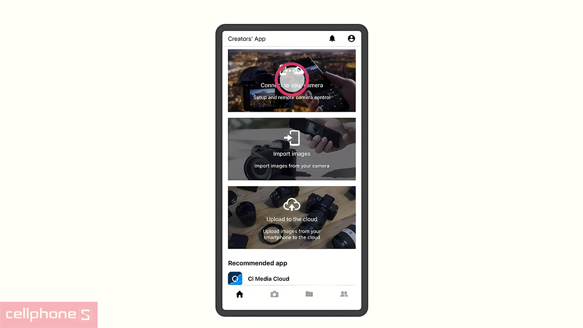 Đầu tiên, bạn cần tìm và tải app Creators' App