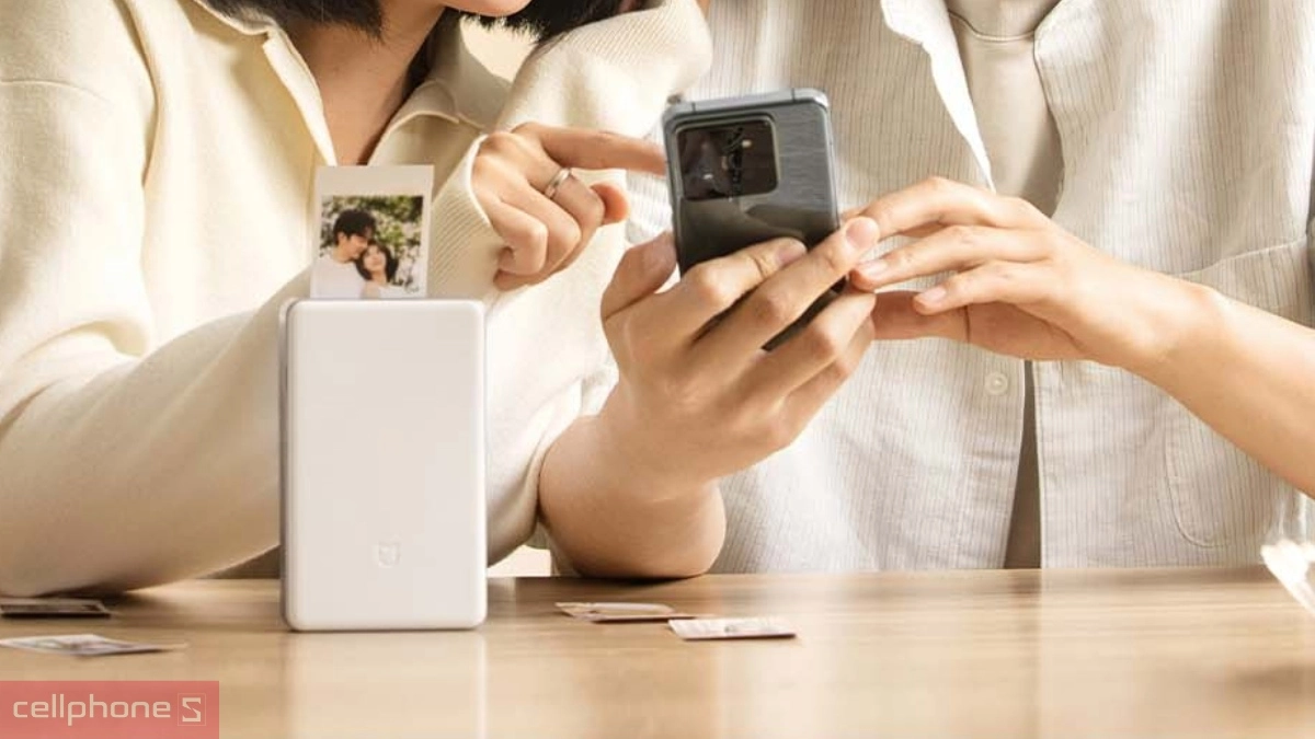 Kết nối không dây máy in ảnh cầm tay Xiaomi Pro