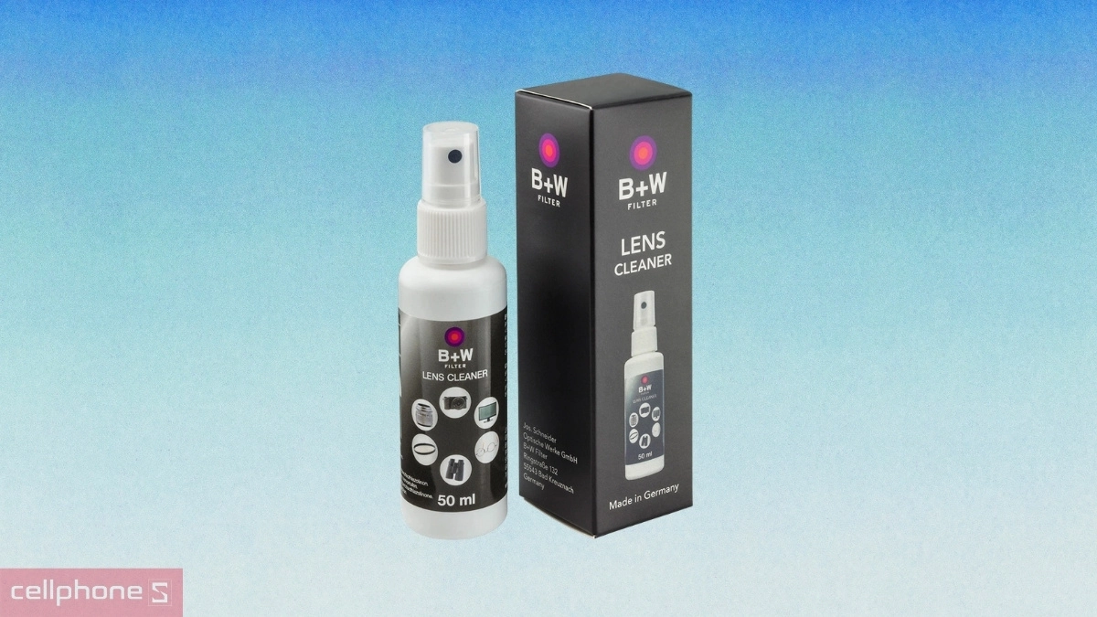 Dung dịch không chứa cồn của Nước làm sạch ống kính B+W Cleaner 50ml
