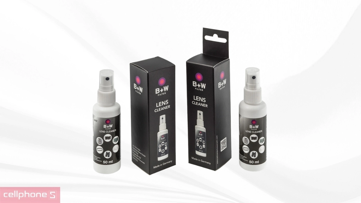 Thiết kế bình xịt của Nước làm sạch ống kính B+W Cleaner 50ml