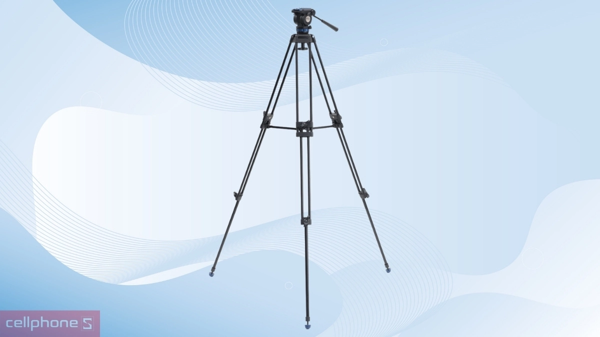 Ống chân nhôm vững chắc của Chân máy Benro Video KH25PC