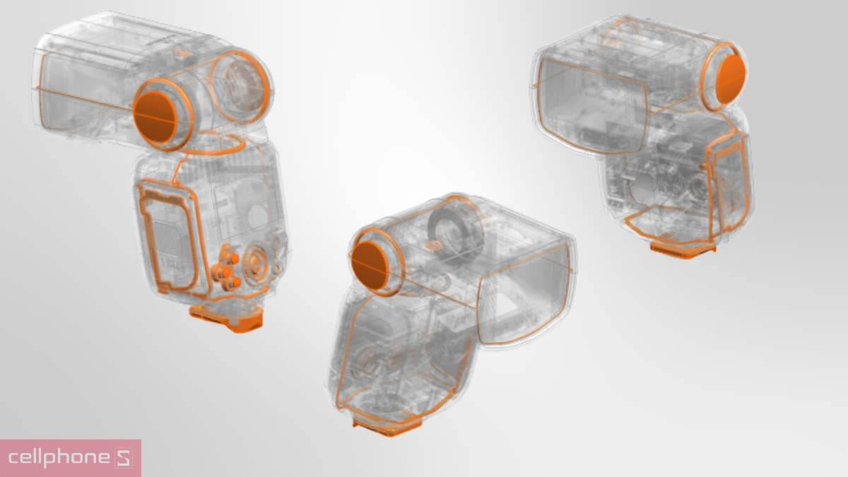 Cáu trúc kháng bụi đèn Flash Canon EL-5