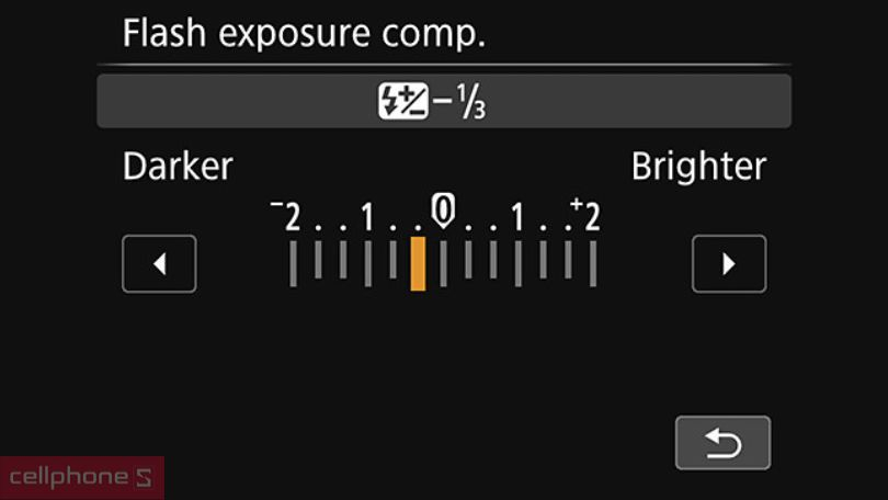 Bù phơi sáng đèn flash (Flash Exposure Compensation - FEC)