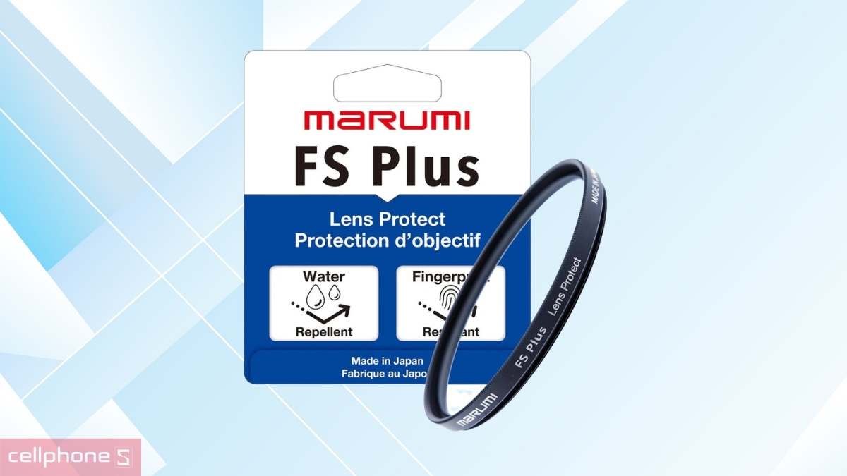 Khung viền mỏng nhẹ của Kính lọc Marumi FS Plus Protect 67mm