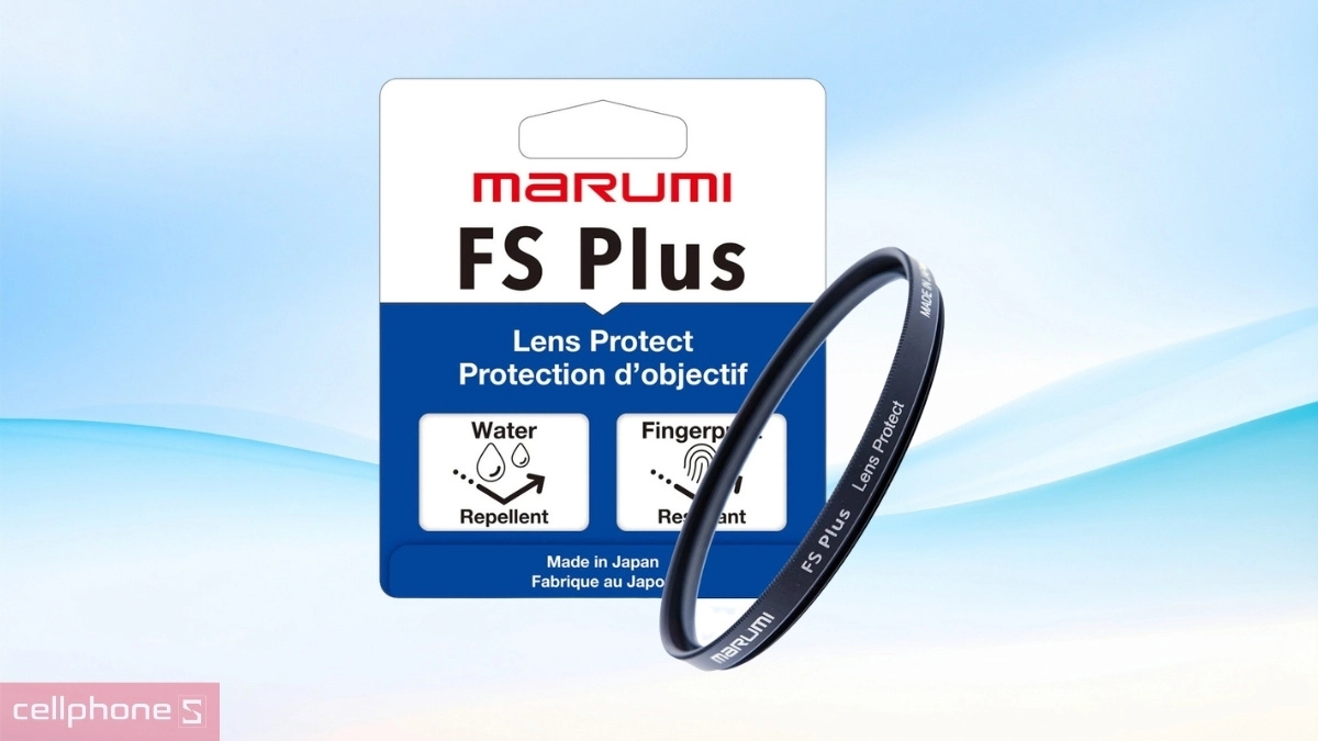 Hiệu suất truyền tải cao của Kính lọc Marumi FS Plus Protect 82mm