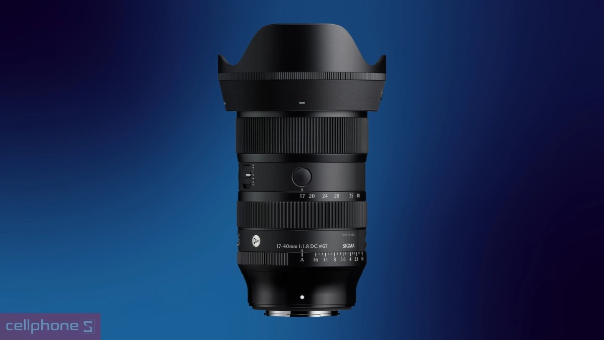 Thiết kế lens Sigma 17-40mm F1.8 DC Art For Fujifilm X