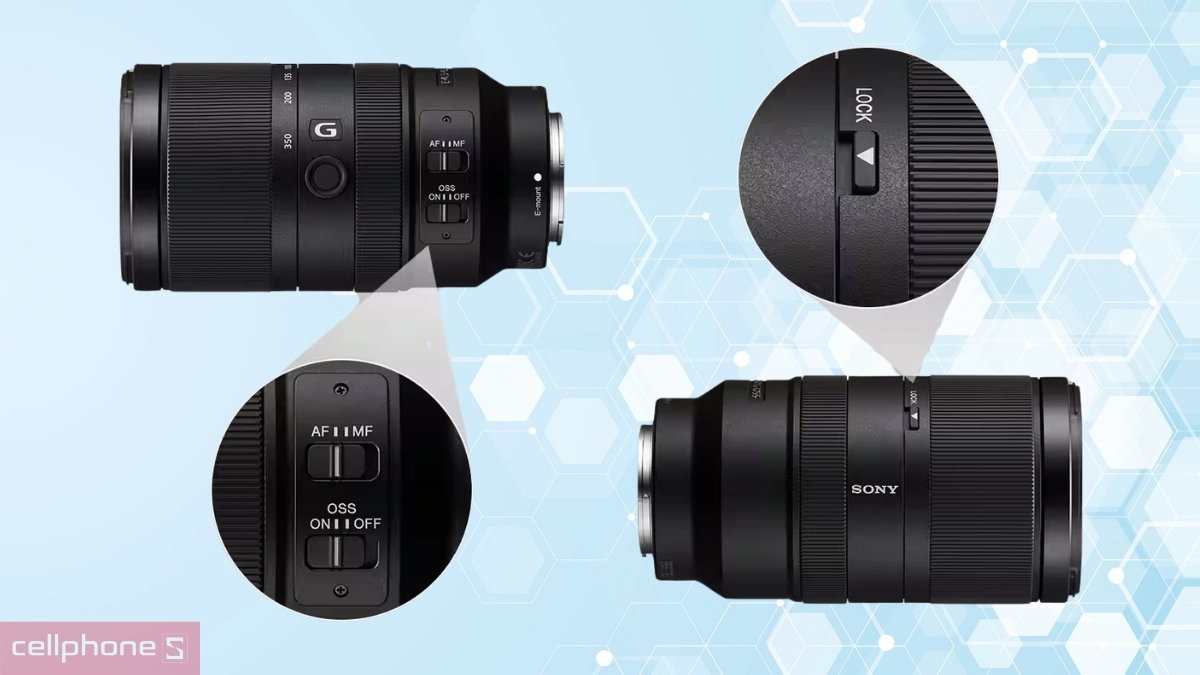 Hệ thống điều khiển lens Sony E 70 350mm f/4.5-6.3 G OSS