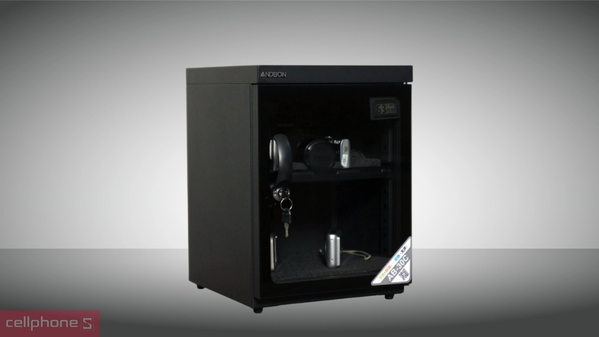 Chất liệu tủ chống ẩm máy ảnh Andbon AB-30C