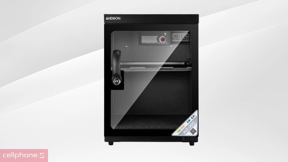 Dung tích tủ chống ẩm máy ảnh Andbon AB-30C