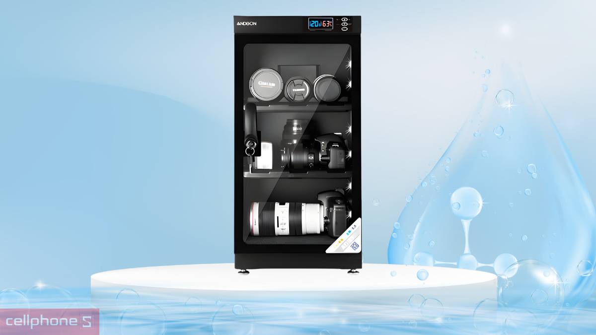 Công nghệ tủ chống ẩm máy ảnh Andbon AD-50S