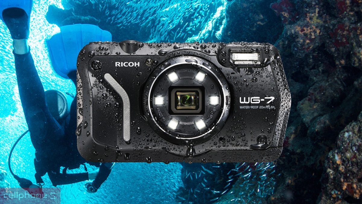 Ricoh chụp sâu được bao nhiêu mét dưới nước